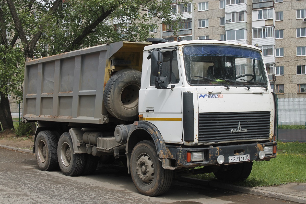 Удмуртия, № К 291 ВТ 18 — МАЗ-5516A5