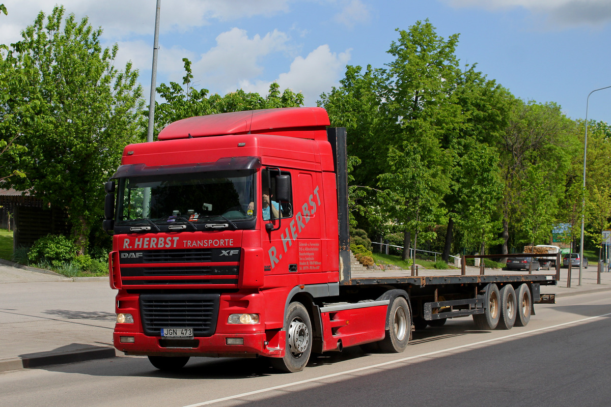 Литва, № JGN 473 — DAF XF95 FT