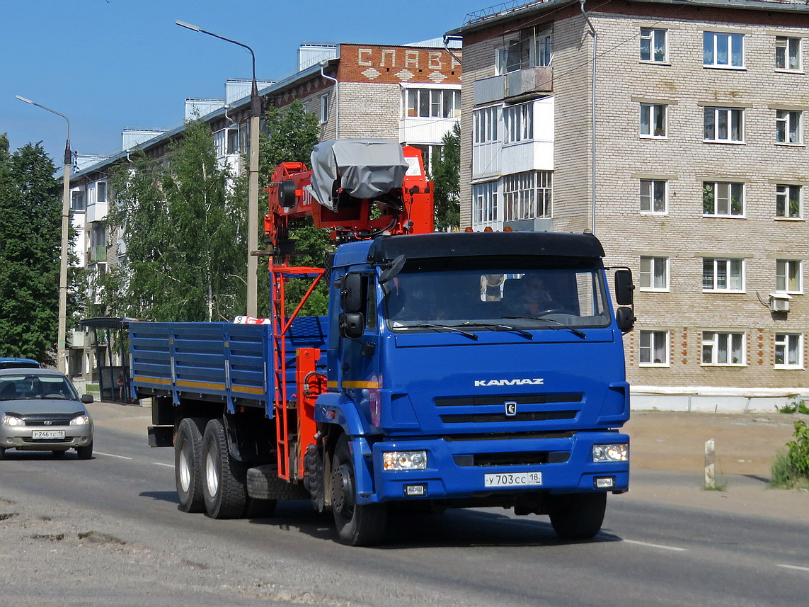 Удмуртия, № У 703 СС 18 — КамАЗ-65117-A4(23)