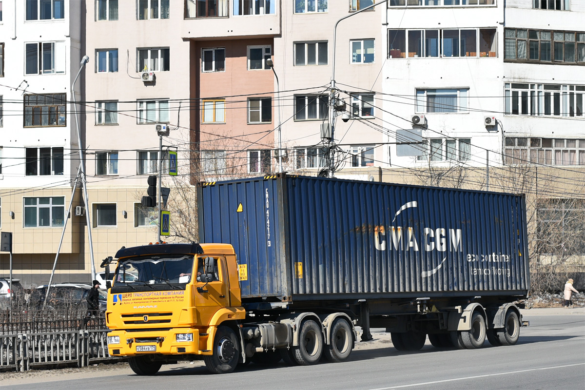 Саха (Якутия), № Е 584 УВ 174 — КамАЗ-65116-A4(23)