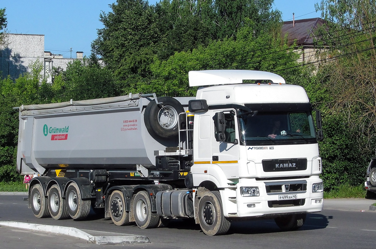 Калужская область, № Р 499 АН 40 — КамАЗ-65209-S5(87)