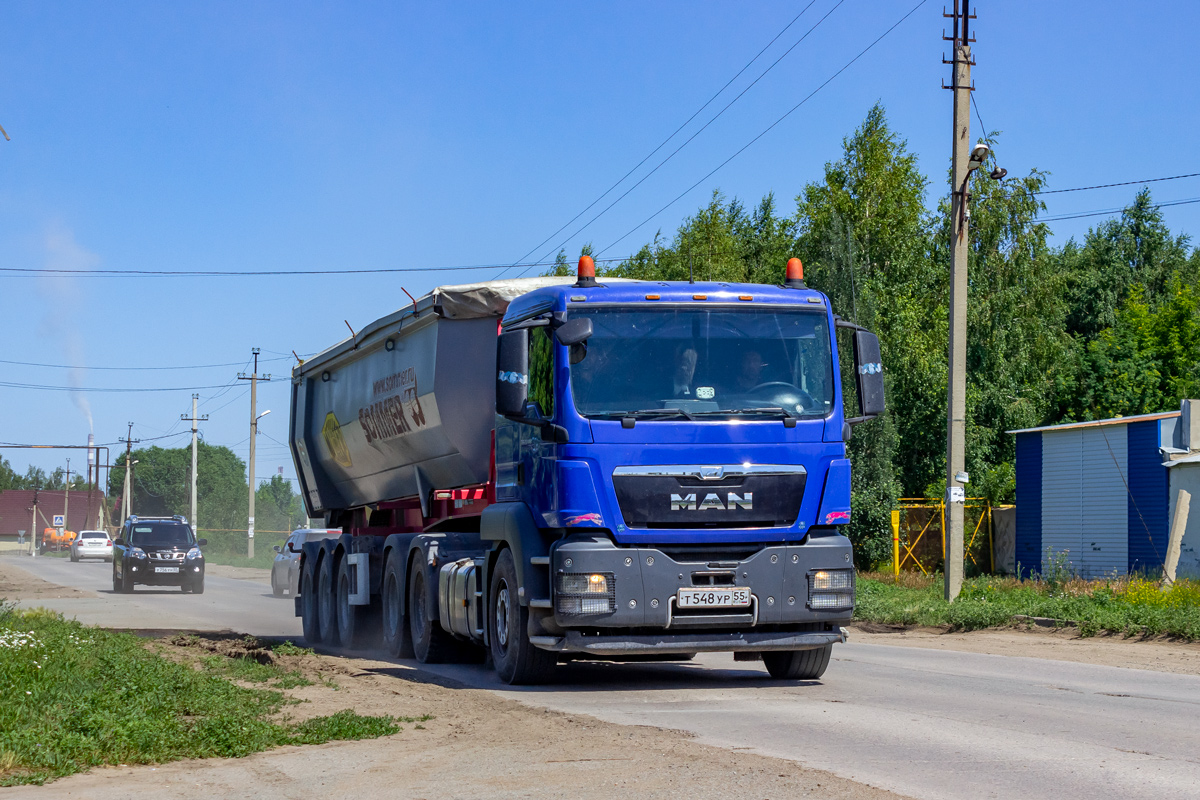 Омская область, № Т 548 УР 55 — MAN TGS 33.440