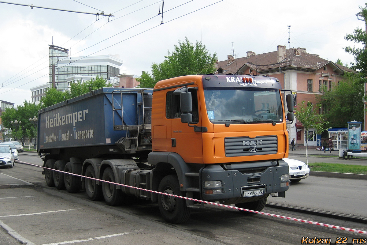 Алтайский край, № Т 599 ОО 22 — MAN TGA (общая модель)