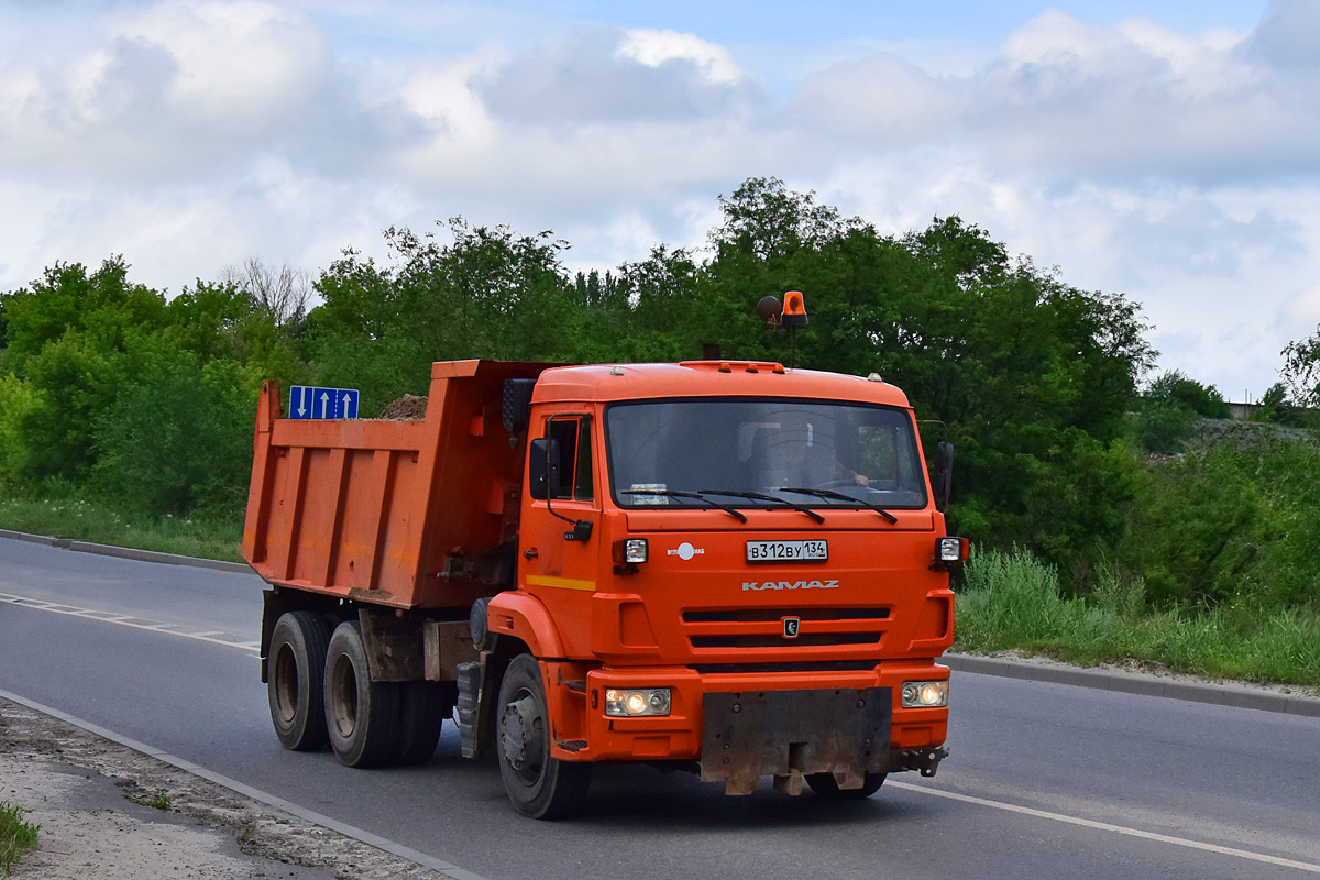 Волгоградская область, № В 312 ВУ 134 — КамАЗ-65115-L4(19)