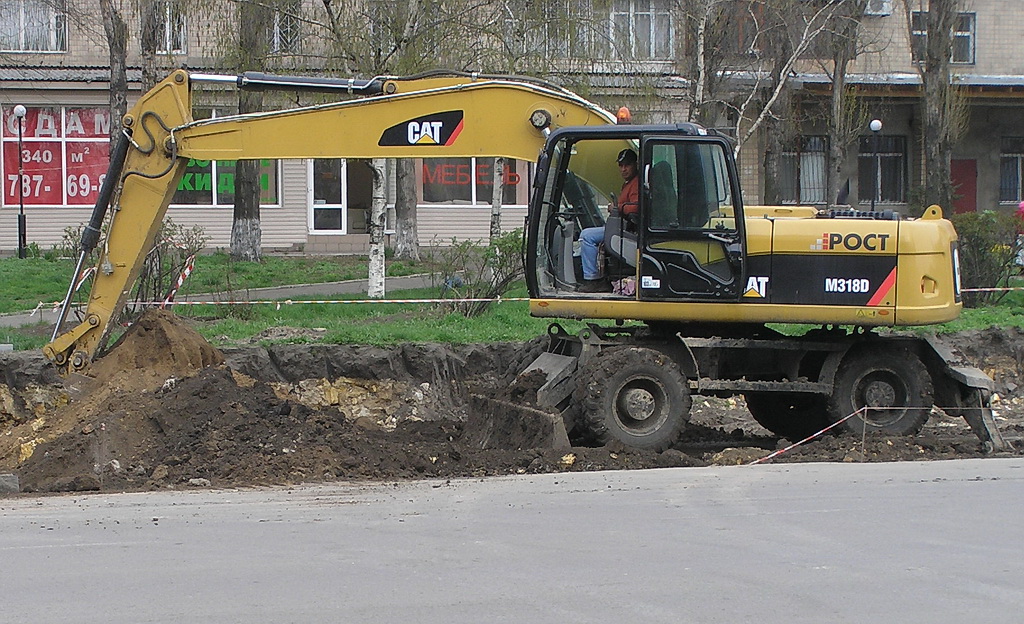 Одесская область, № (UA16) Б/Н СТ 0133 — Caterpillar M318; Транспортные средства без номеров (Одесская область)