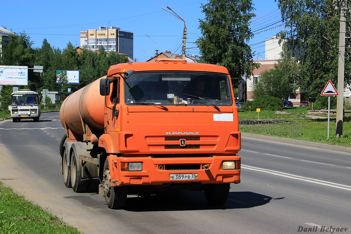 Вологодская область, № Е 389 РВ 35 — КамАЗ-65115-D3(97)