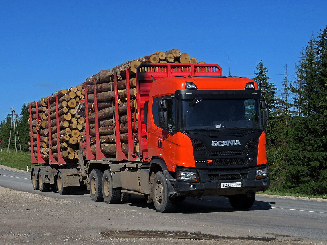 Кировская область, № Т 232 РЕ 43 — Scania ('2016) G500