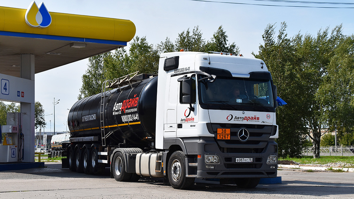 Удмуртия, № В 087 КС 18 — Mercedes-Benz Actros '09 1844 [Z9M]
