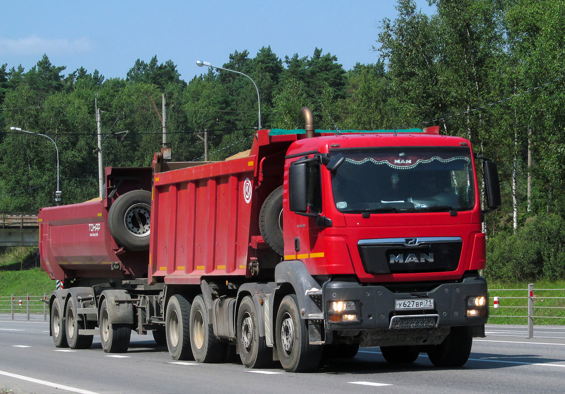 Тульская область, № У 627 ВР 71 — MAN TGS 41.480