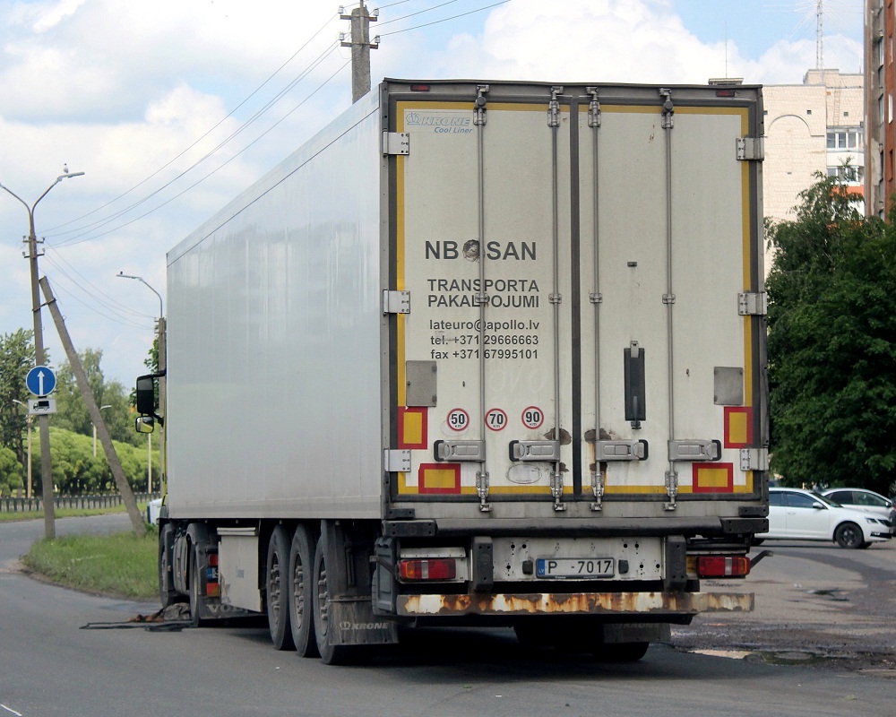 Латвия, № P-7017 — Krone SDR 27 Cool Liner