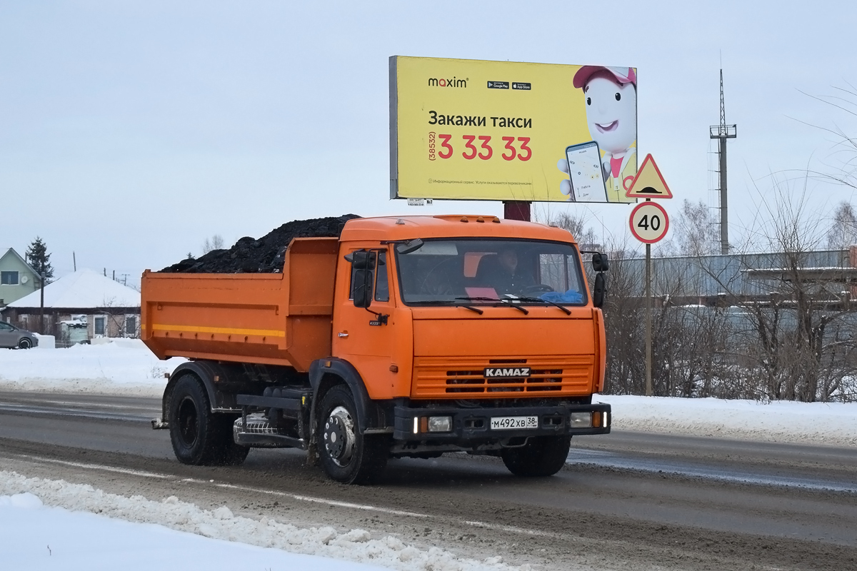 Алтайский край, № М 492 ХВ 38 — КамАЗ-43255-A3(96)
