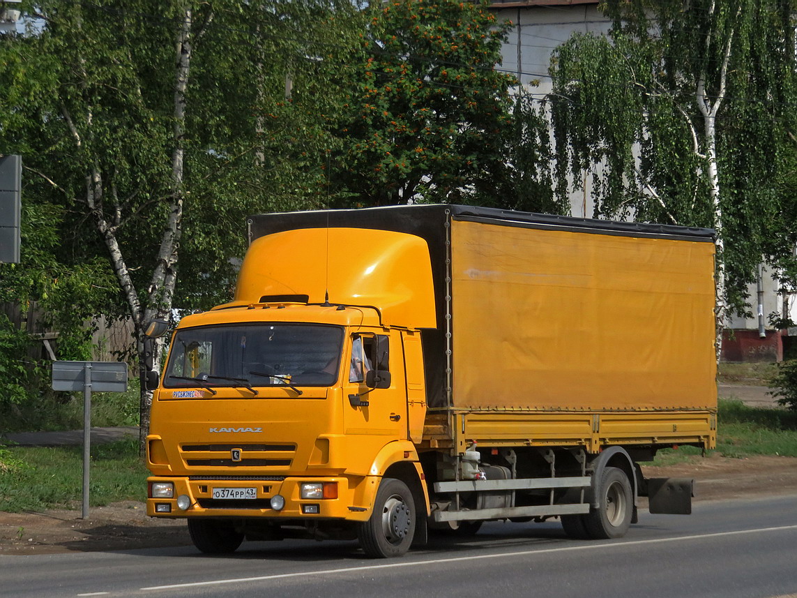 Кировская область, № О 374 РР 43 — КамАЗ-4308-R4(28)