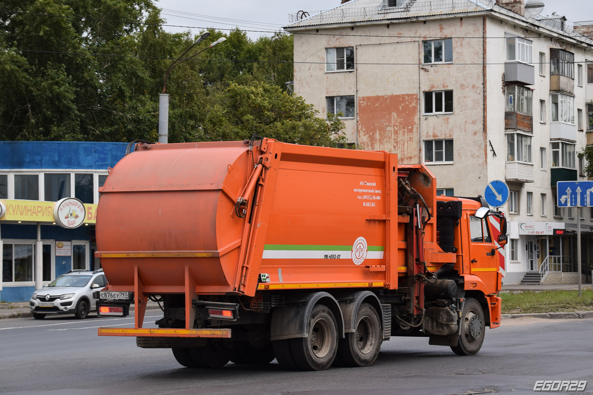 Архангельская область, № С 876 ЕУ 797 — КамАЗ-65115-A5(48)