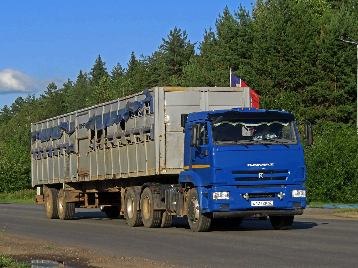 Кировская область, № А 127 ХР 43 — КамАЗ-65116-A5(48)