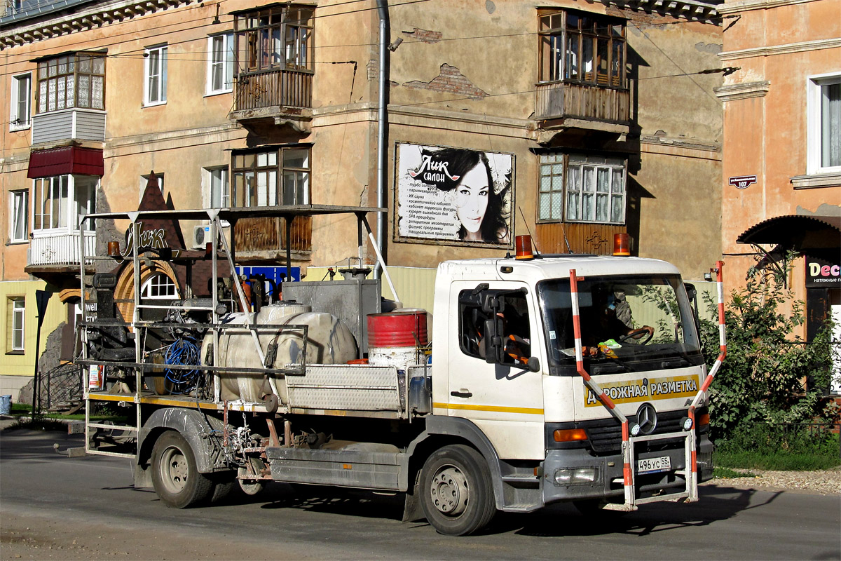 Омская область, № М 496 УС 55 — Mercedes-Benz Atego 1218