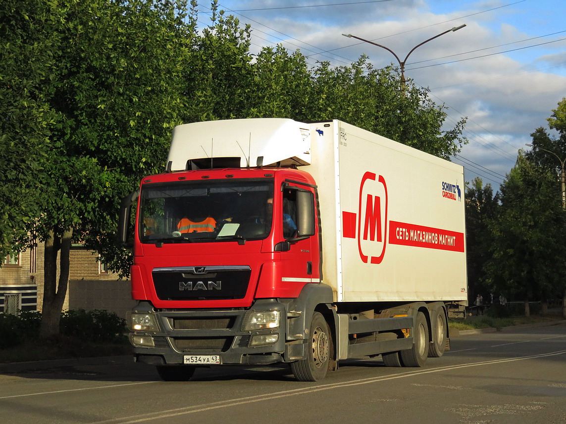 Кировская область, № М 534 УА 43 — MAN TGS 28.360