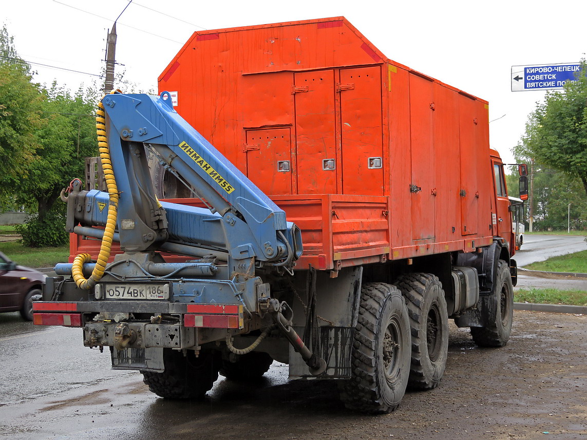 Ханты-Мансийский автоном.округ, № О 574 ВК 186 — КамАЗ-43118-13 [43118N]