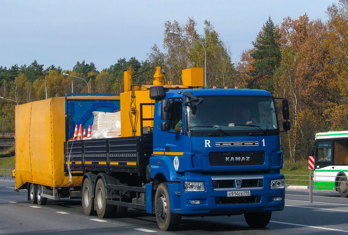 Москва, № Х 914 СЕ 799 — КамАЗ-65207-S5(87)