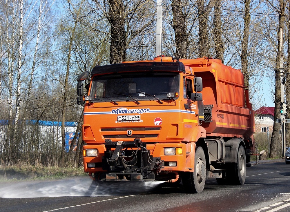 Псковская область, № Т 521 НУ 60 — КамАЗ-53605-A5(48)