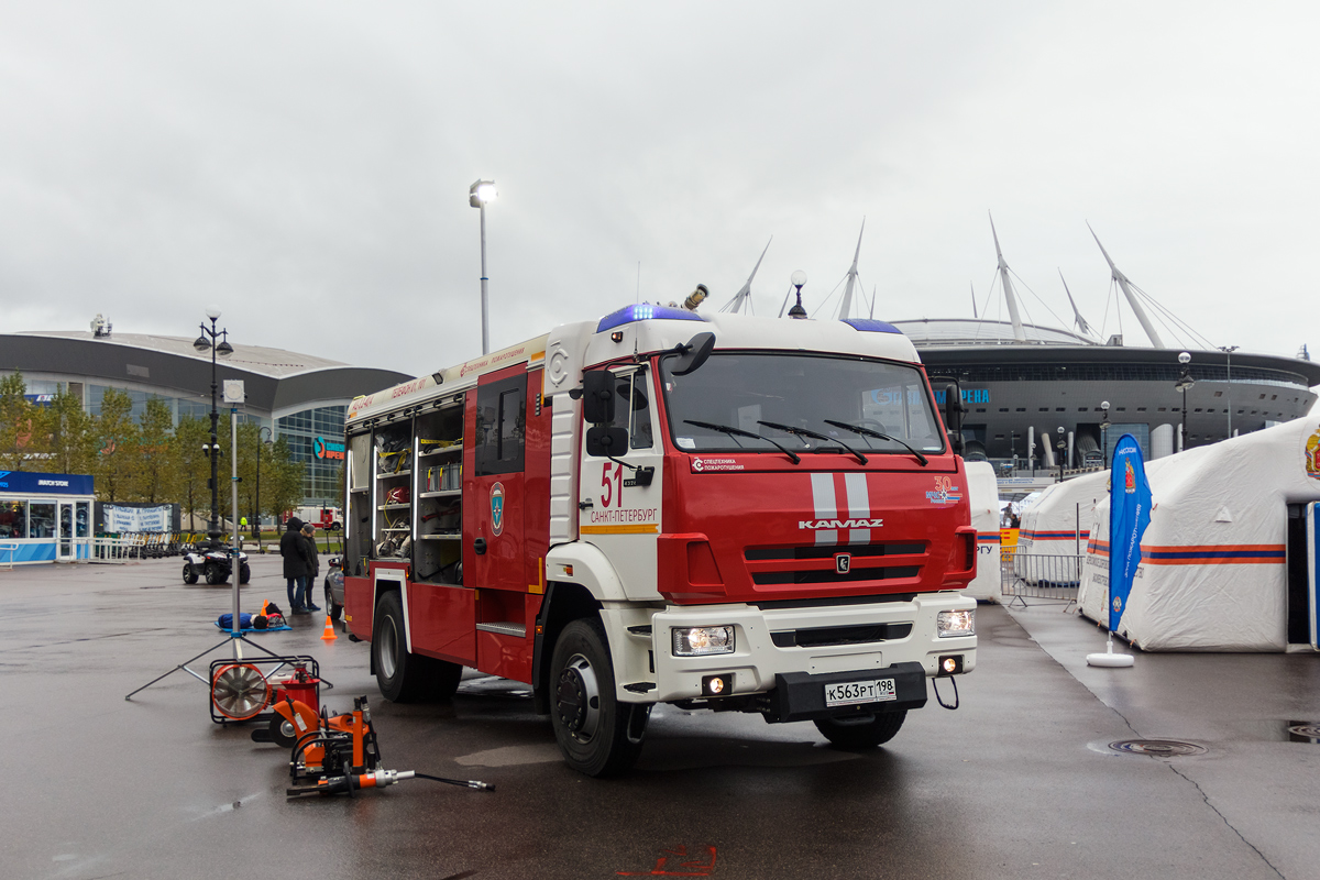 Санкт-Петербург, № К 563 РТ 198 — КамАЗ-43265-5H(56); Санкт-Петербург — Финал соревнований по скоростному маневрированию на пожарных автомобилях "Трасса-01", 23.10.2021