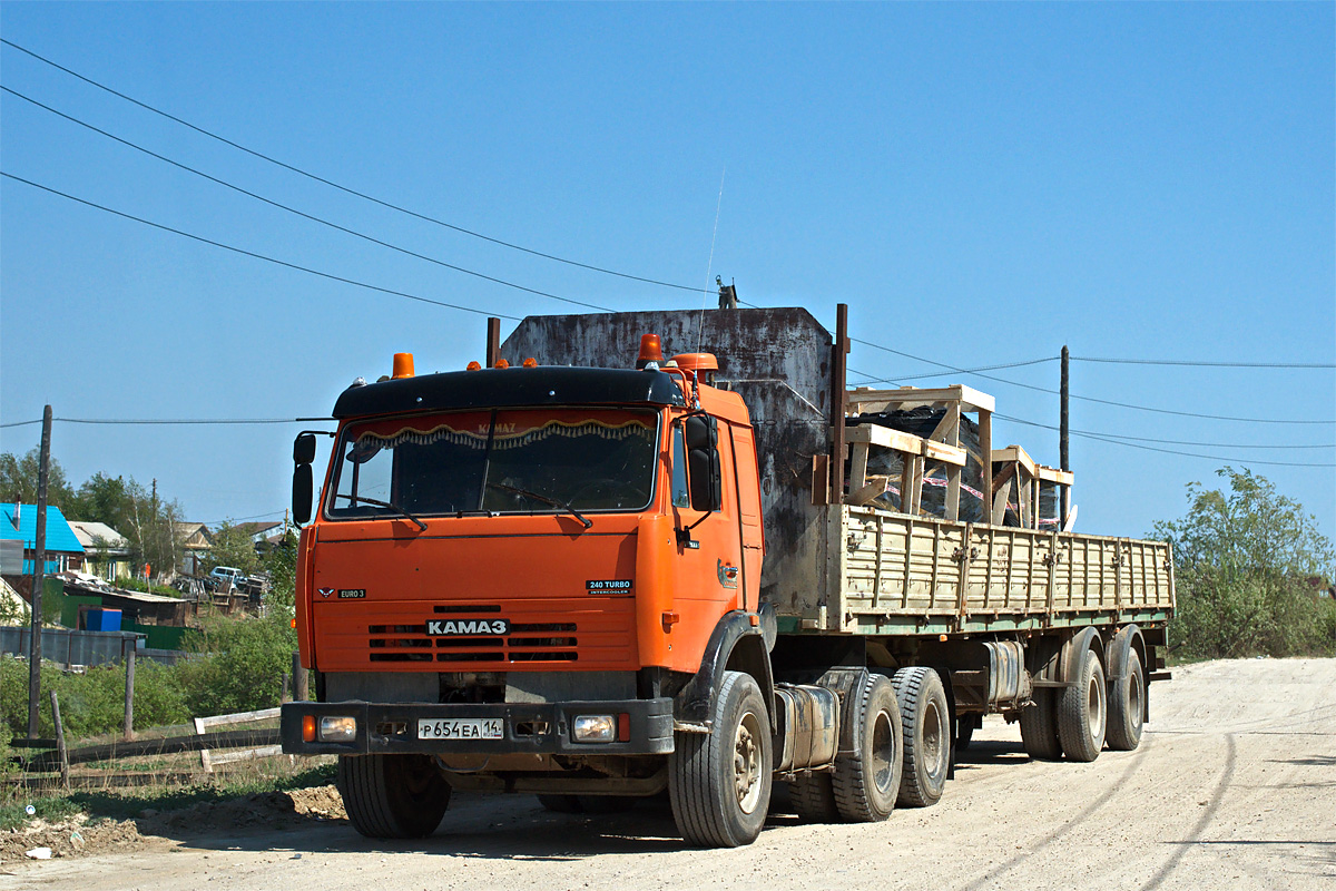 Саха (Якутия), № Р 654 ЕА 14 — КамАЗ-54115-15 [54115R]