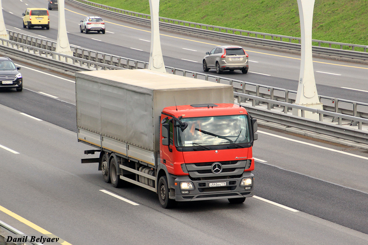 Санкт-Петербург, № Х 593 ВХ 178 — Mercedes-Benz Actros '09 1841 [Z9M]