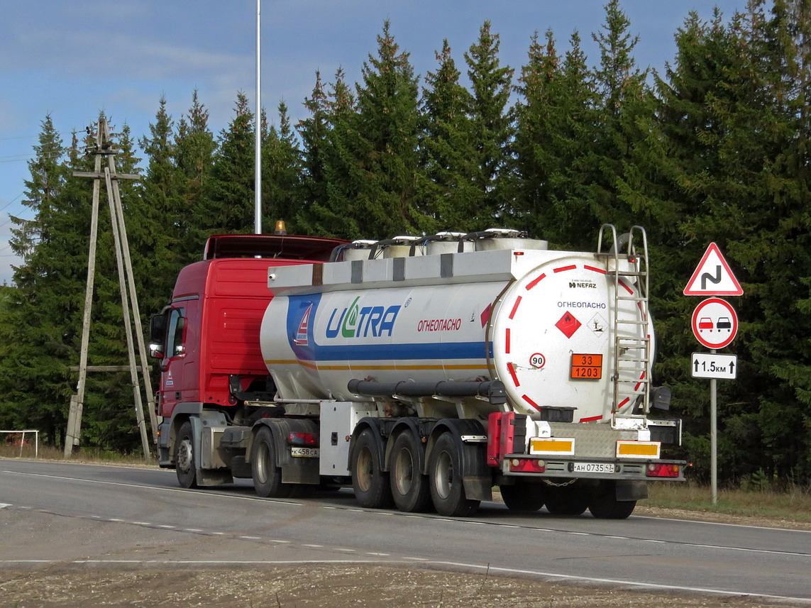 Кировская область, № АН 0735 43 — НефАЗ (общая модель)