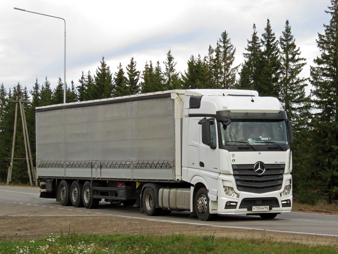 Свердловская область, № К 730 АМ 196 — Mercedes-Benz Actros ('2011) 1845