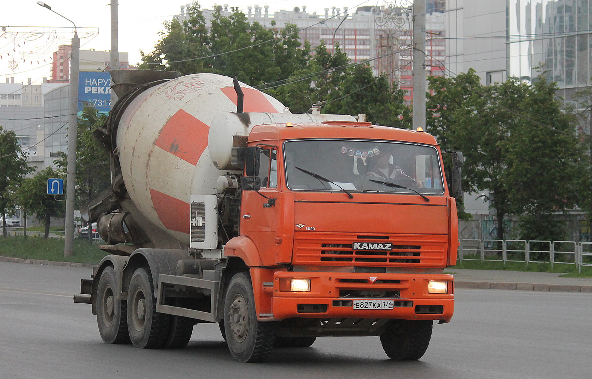 Челябинская область, № Е 827 КА 174 — КамАЗ-6520 [652000]