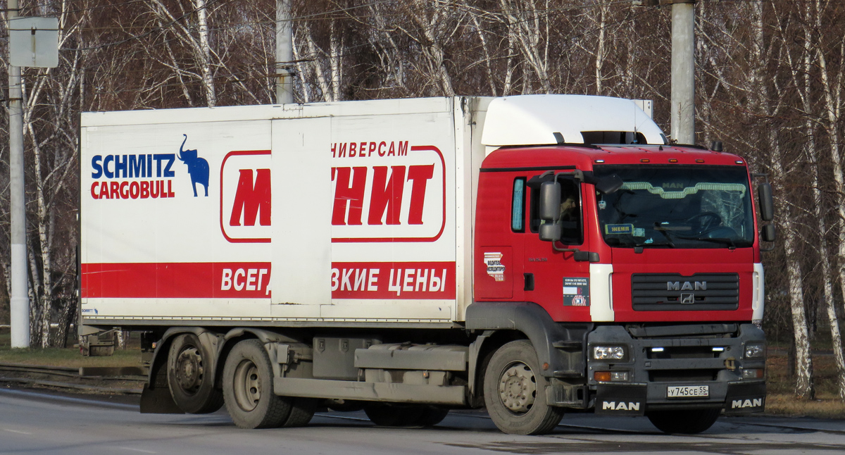 Омская область, № У 745 СЕ 55 — MAN TGS 26.350