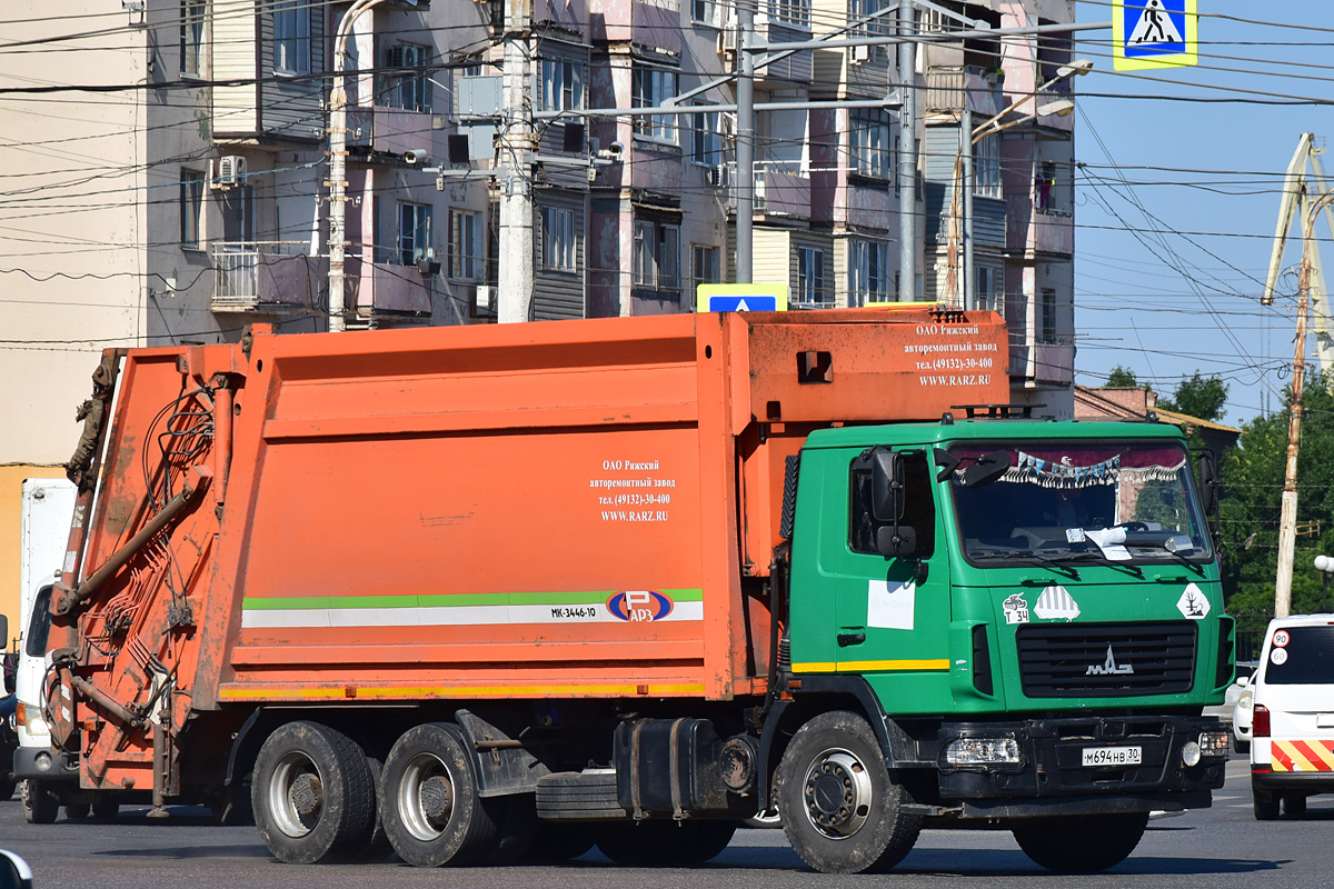 Астраханская область, № М 694 НВ 30 — МАЗ-6312B3