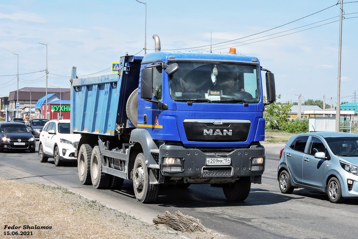Новосибирская область, № Е 209 МК 154 — MAN TGS 33.360