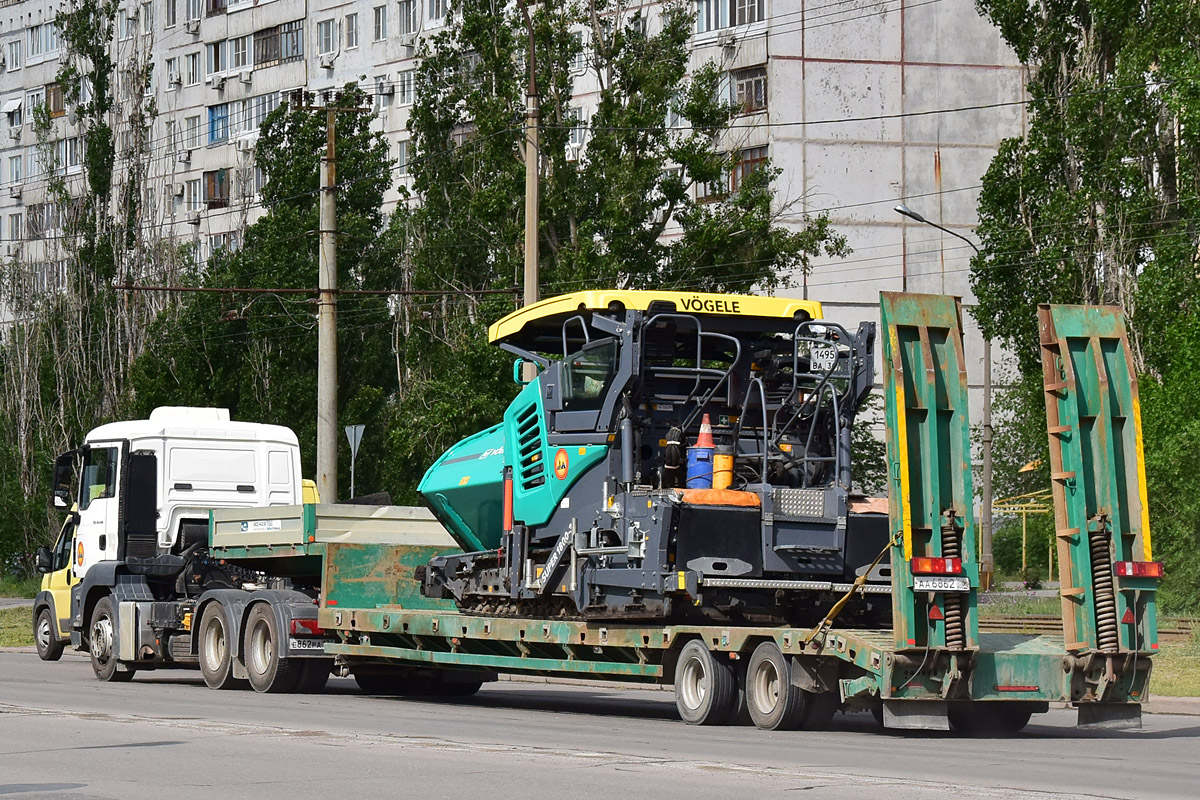 Волгоградская область, № АА 6862 08 — Тверьстроймаш-99392; Волгоградская область, № 1495 ВА 34 — Vogele Super 1800-3