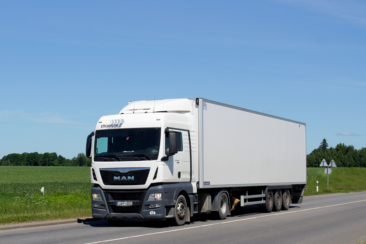 Литва, № JAF 985 — MAN TGX ('2012) 18.400