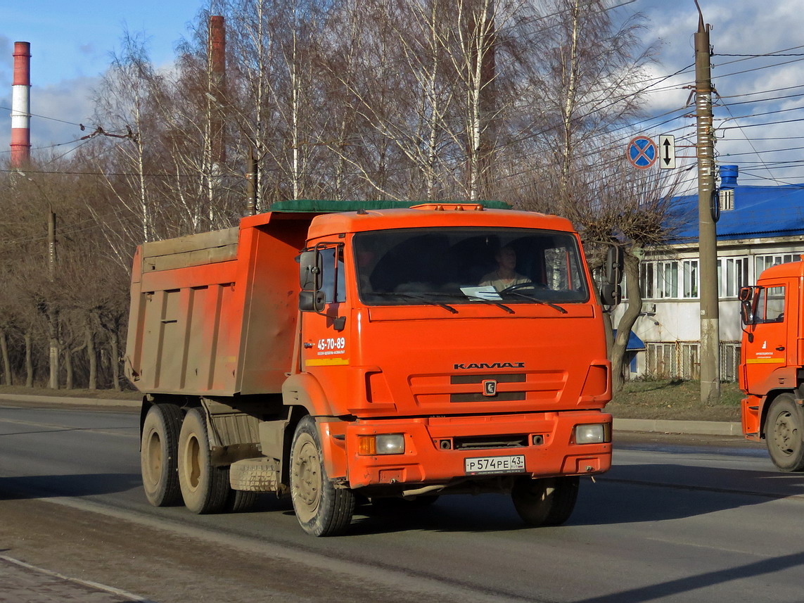 Кировская область, № Р 574 РЕ 43 — КамАЗ-65115-N3(78)