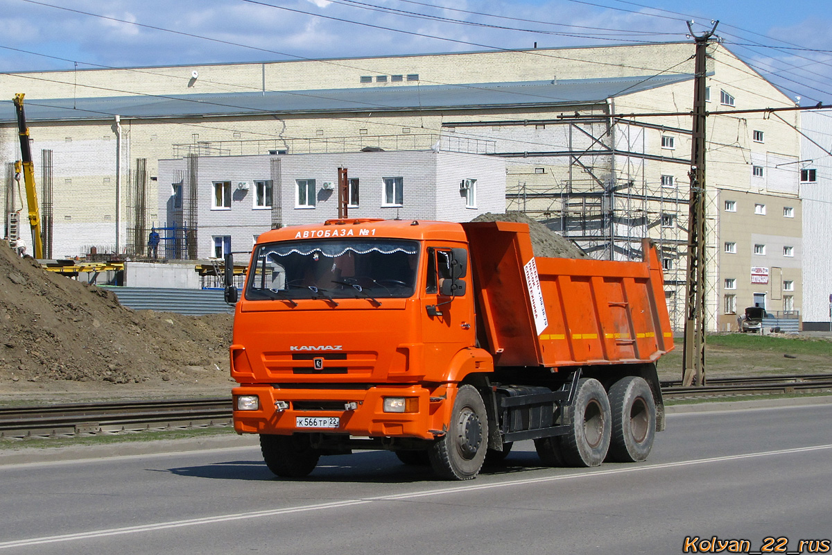 Алтайский край, № К 566 ТР 22 — КамАЗ-65115-N3(78)