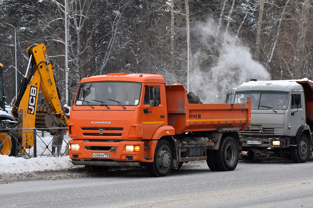 Пермский край, № К 268 ХМ 159 — КамАЗ-43255-C4(25); Пермский край, № К 492 НУ 159 — КамАЗ-55111-02 [55111C]