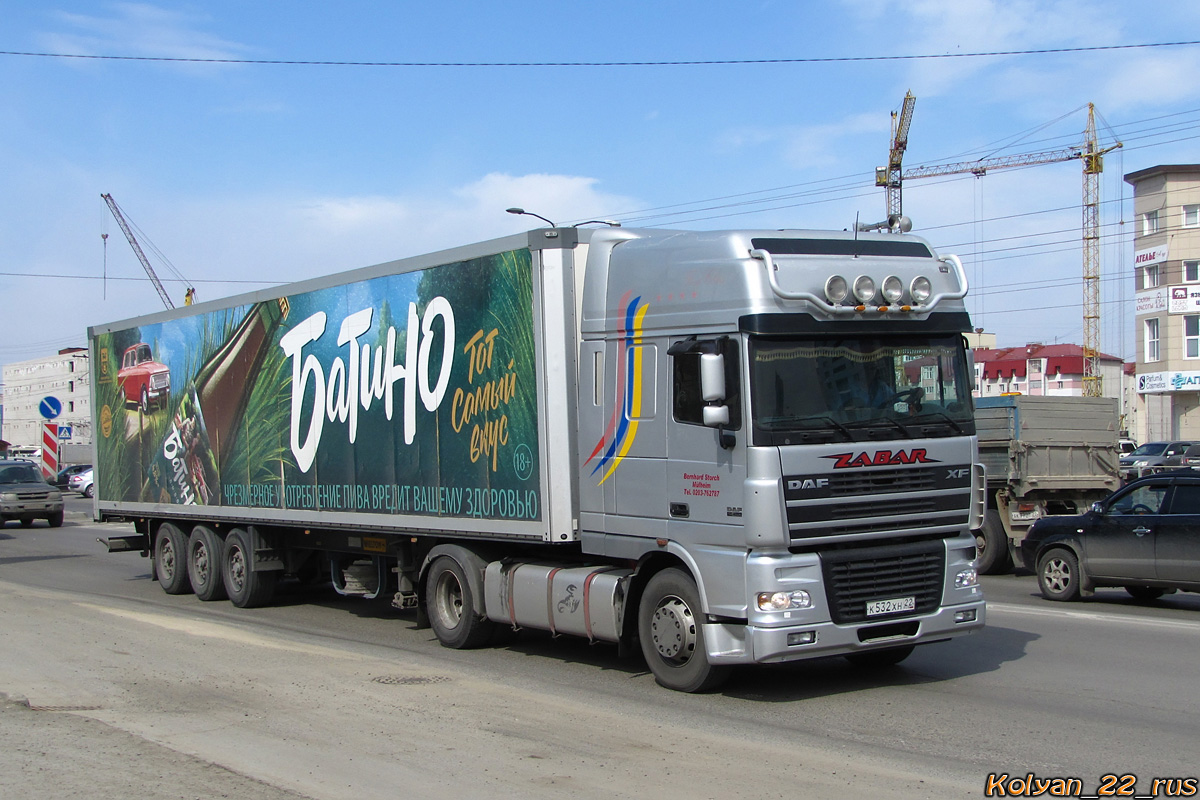 Алтайский край, № К 532 ХН 22 — DAF XF95 FT