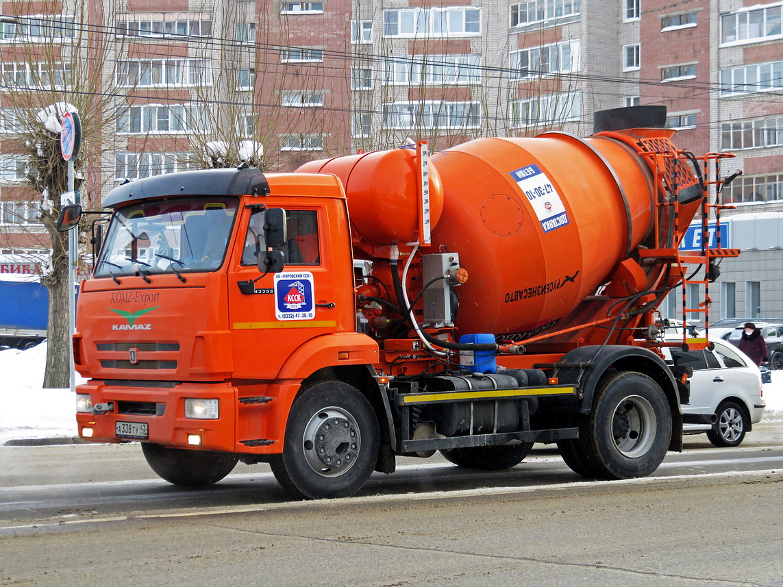 Кировская область, № А 338 ТУ 43 — КамАЗ-43255-G5(69)