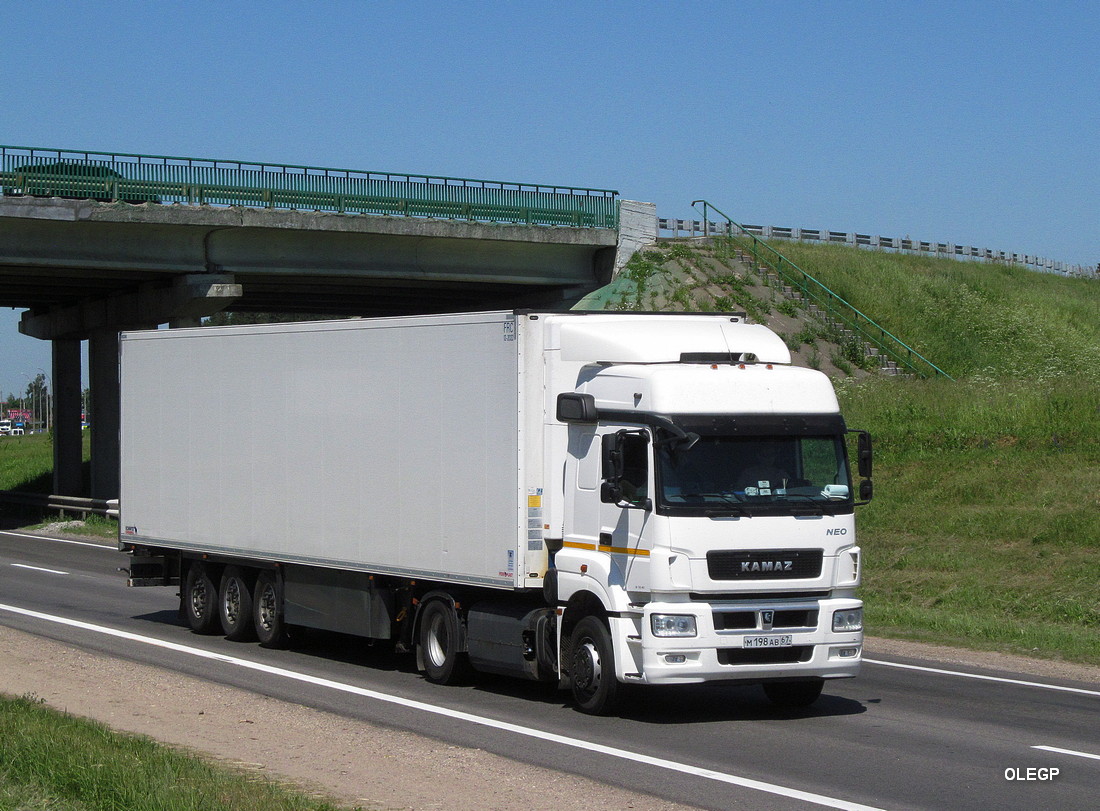 Смоленская область, № М 198 АВ 67 — КамАЗ-5490-S5(87)