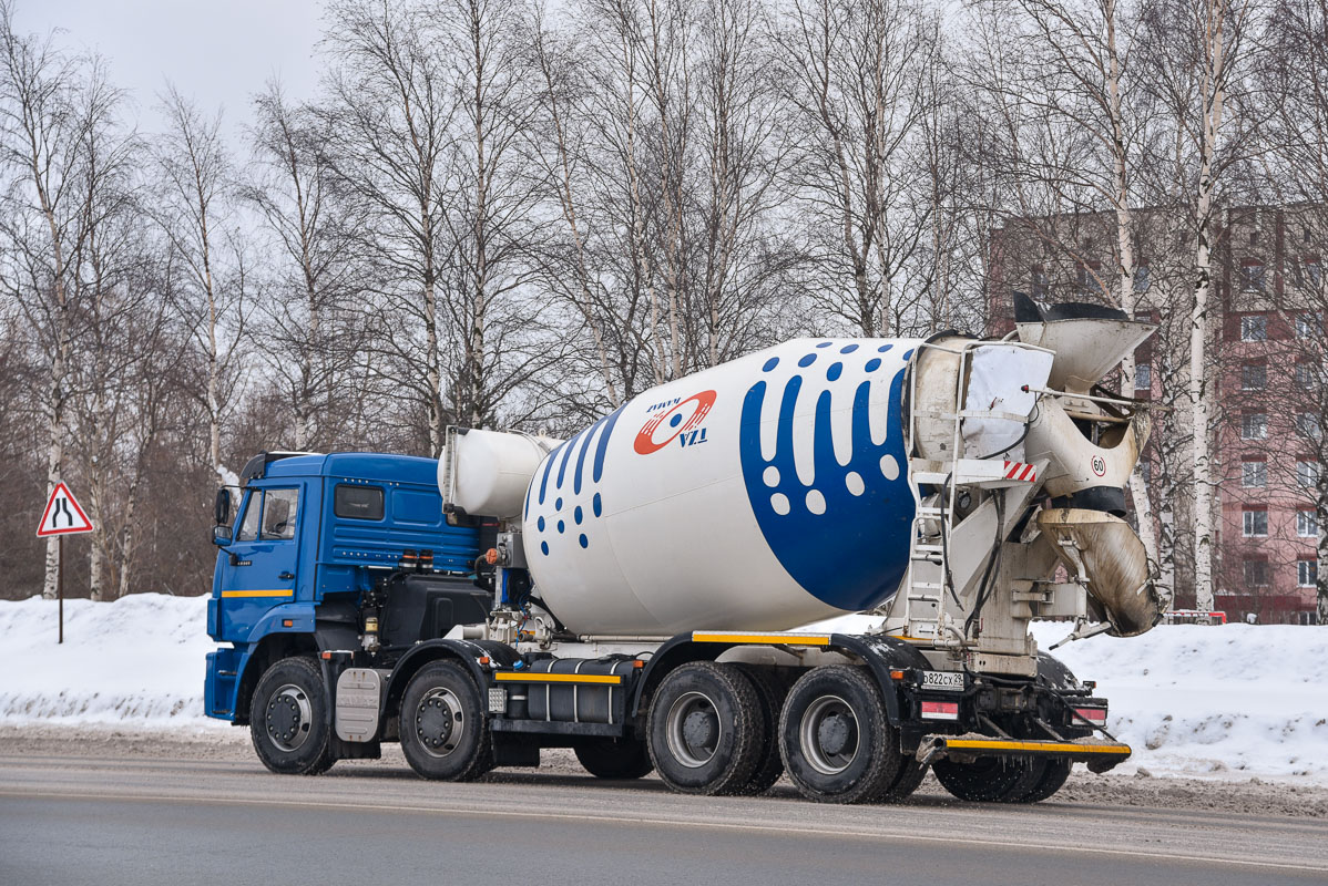 Архангельская область, № О 822 СХ 29 — КамАЗ-65201-B5(49)