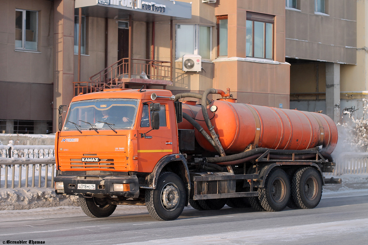 Саха (Якутия), № А 318 МО 14 — КамАЗ-65115-62