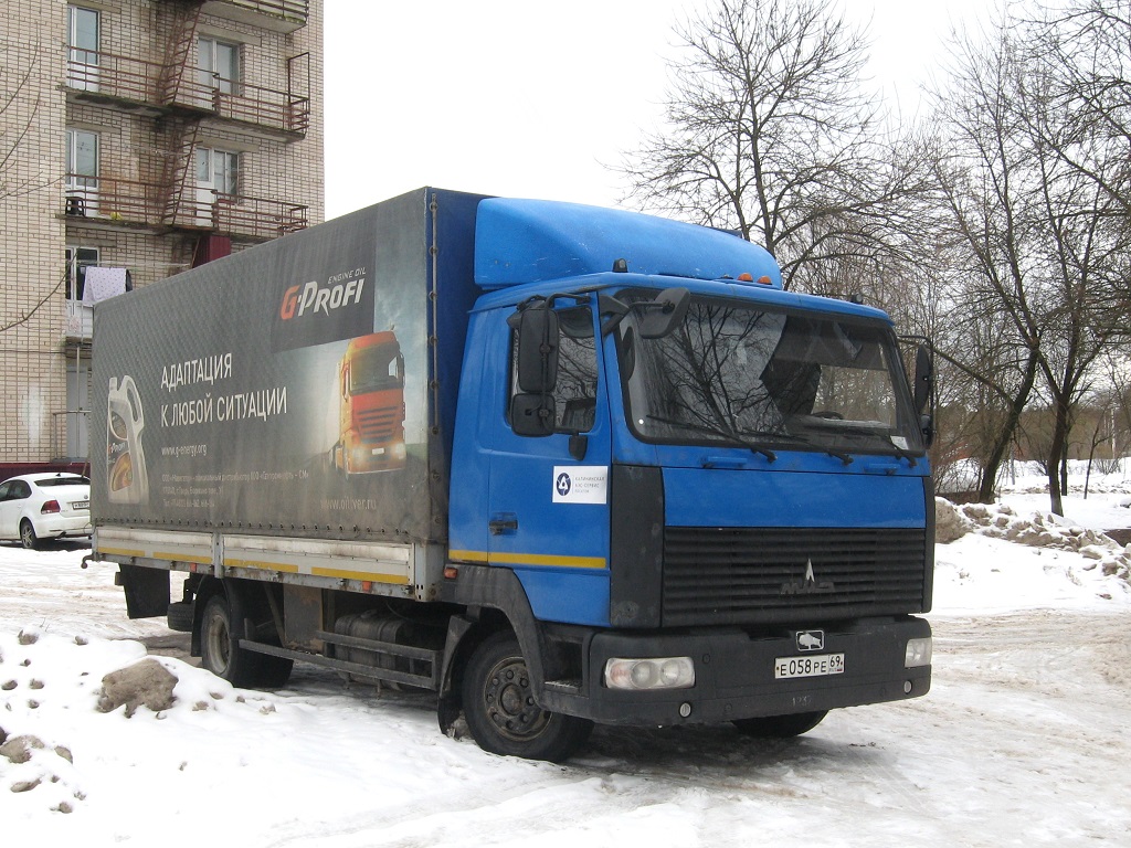 Тверская область, № Е 058 РЕ 69 — МАЗ-437143