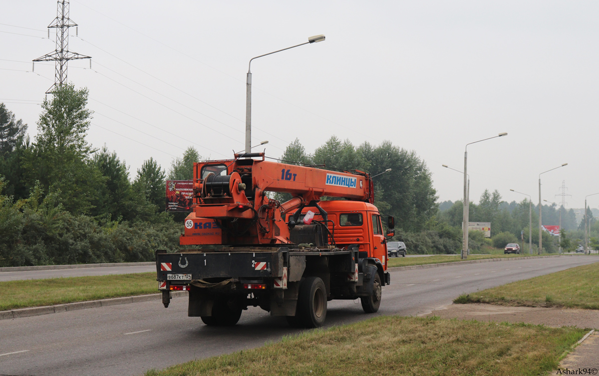 Красноярский край, № В 687 КТ 124 — КамАЗ-43253-A3(96)
