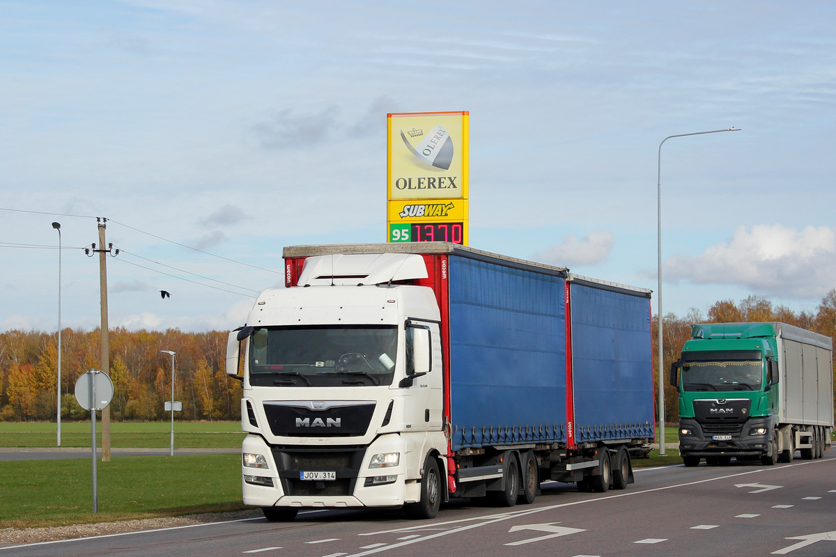 Литва, № JOV 314 — MAN TGX ('2012) 24.440