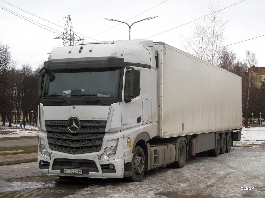 Смоленская область, № М 168 ОК 67 — Mercedes-Benz Actros '18 1845 [Z9M]