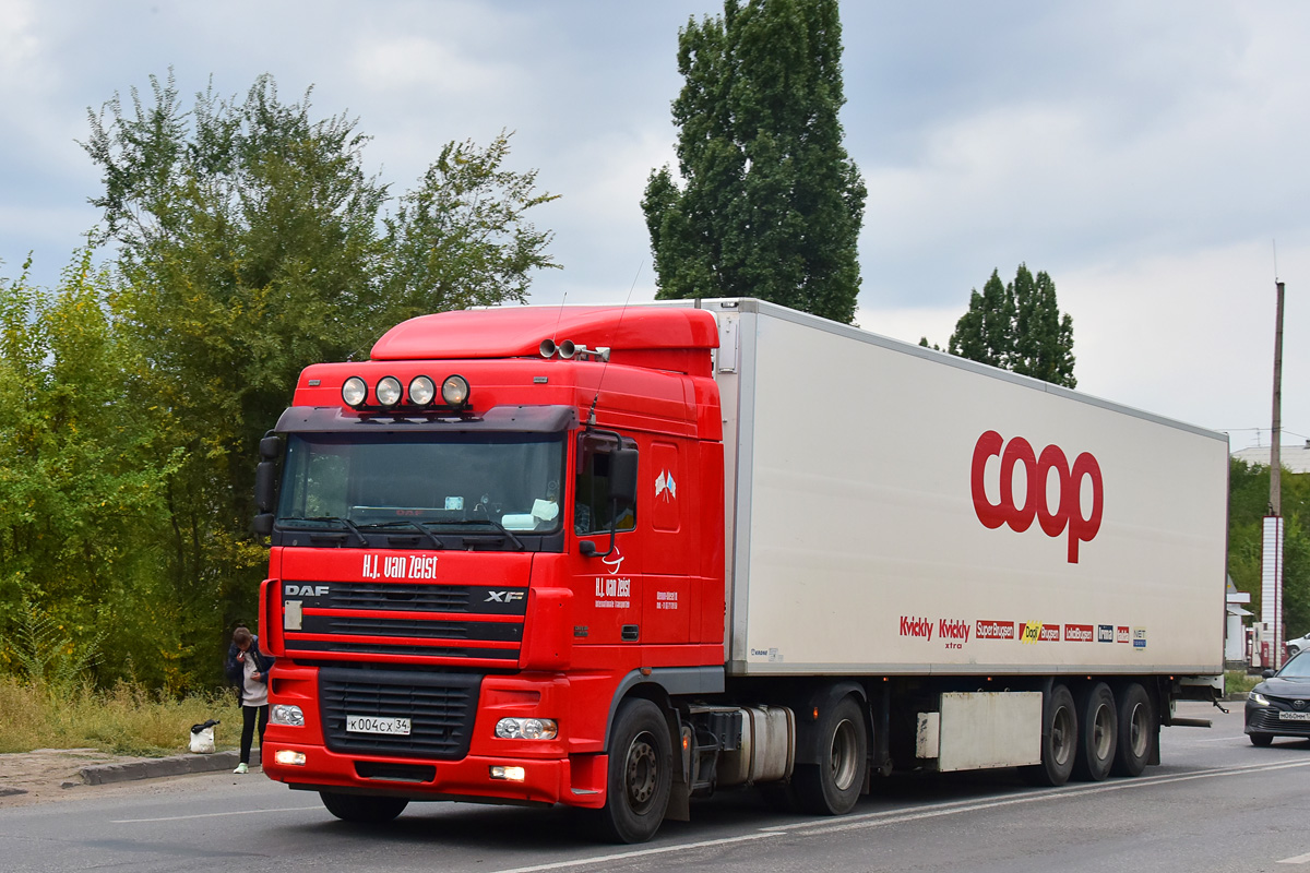 Волгоградская область, № К 004 СХ 34 — DAF XF95 FT