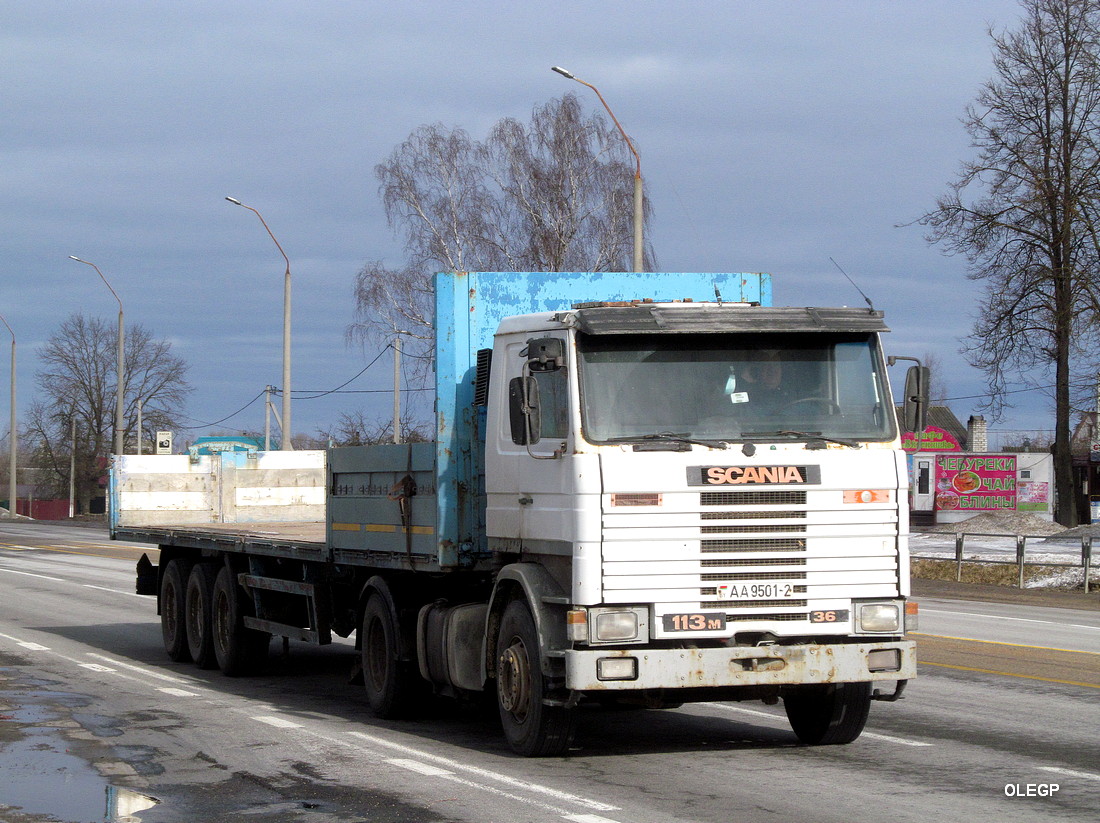 Витебская область, № АА 9501-2 — Scania (II) R113M