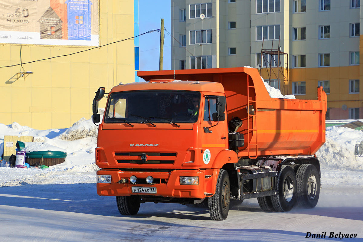 Ненецкий автономный округ, № А 124 ВС 83 — КамАЗ-65115-L4(19)