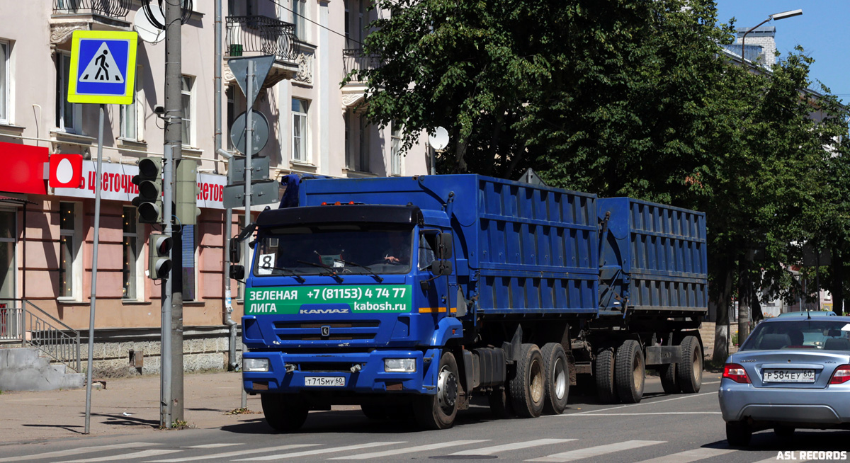 Псковская область, № Т 715 МУ 60 — КамАЗ-65115-A5(48)